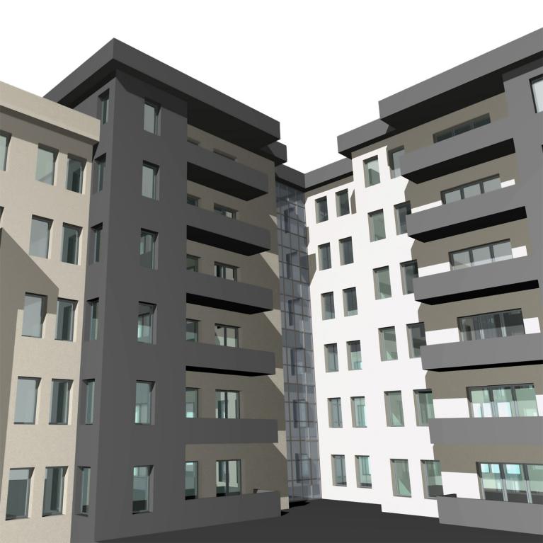 maquette 3d facade immeuble