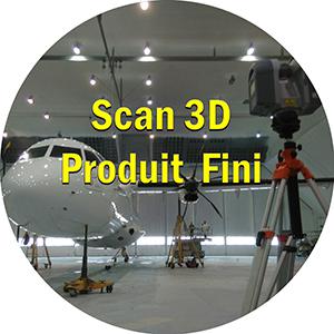 Scan 3d numerisation 3d avion 